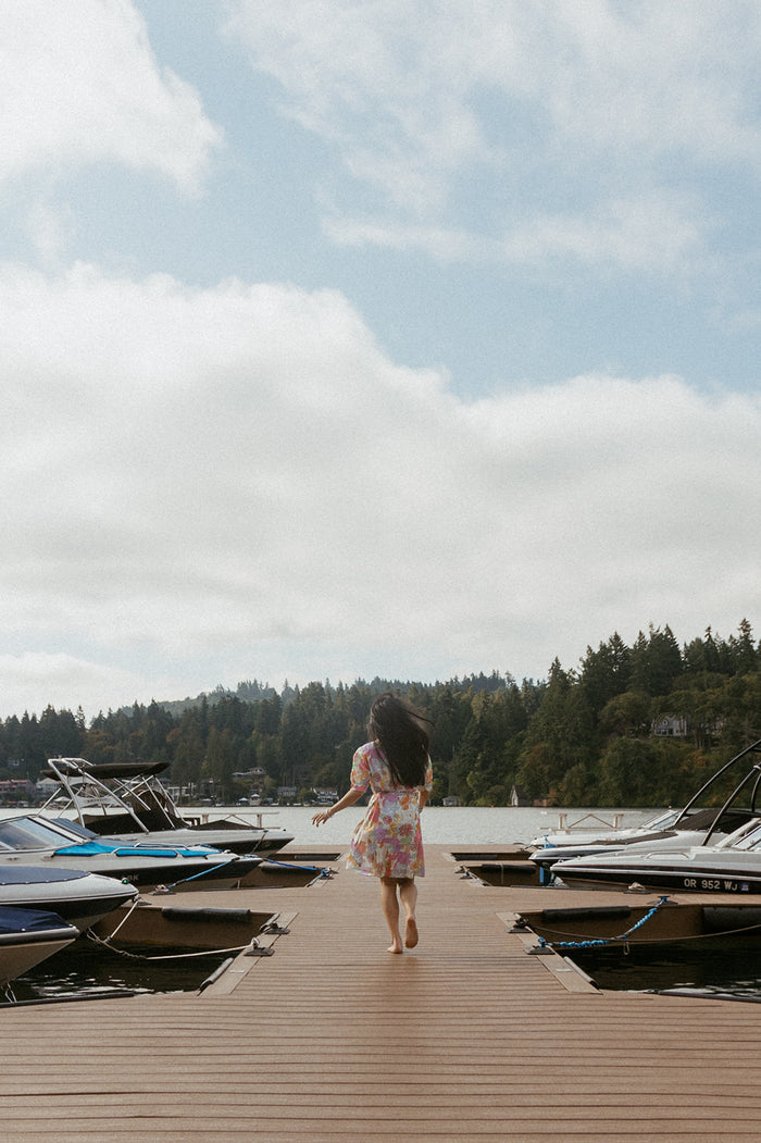 Festive Floral Amelia Dress