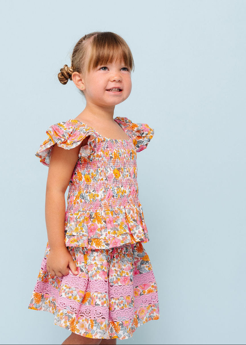 Retro Floral Kate Blouse