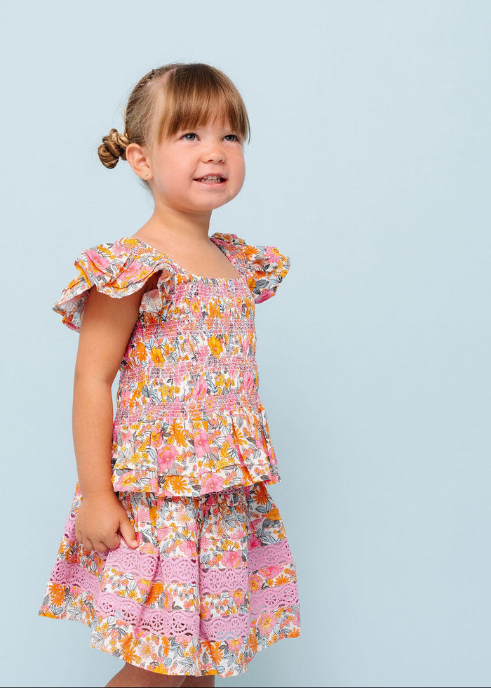 Retro Floral Parker Skirt