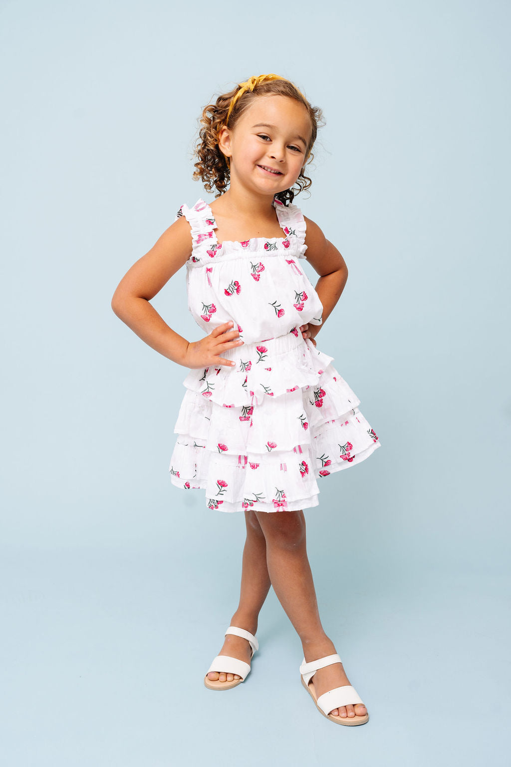 Floral Bows Embroidery Lacy Skirt