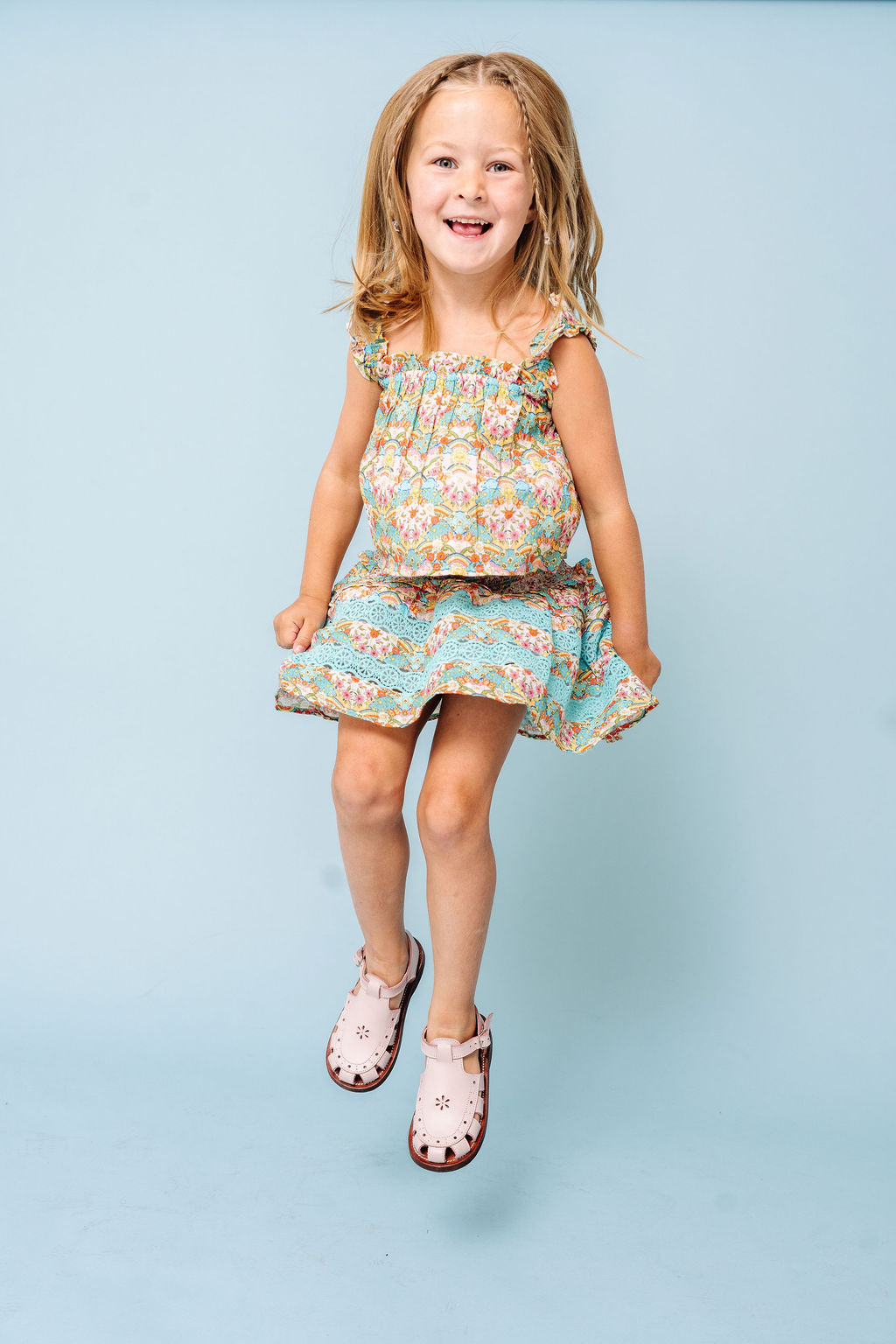 Happy Sun Print Laurie Blouse