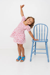 Hearts Print Mirrorball Dress