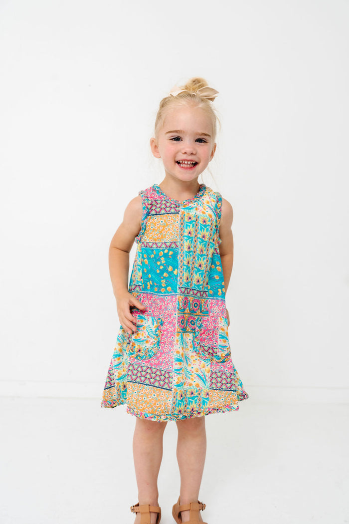 Floral Patchwork Olivia Dress