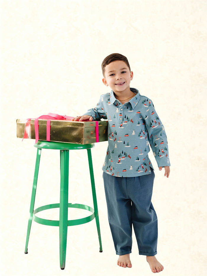 Christmas Village Beau Polo Shirt