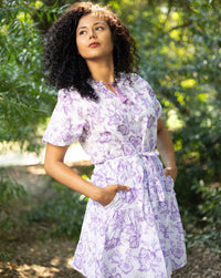 Short Sleeve Floral Dress