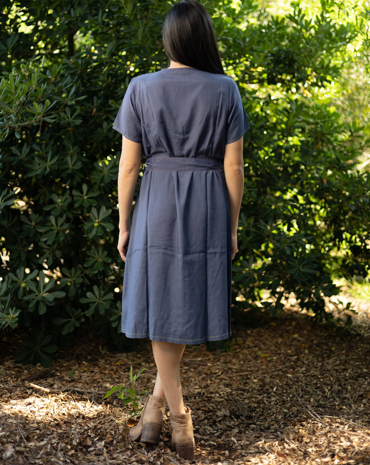 Juliet Hand Embroidered Dress - Back