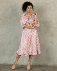 Toile Print Blouse