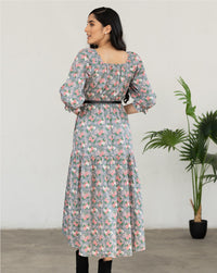 Sarah Fall Floral Printed Dress
