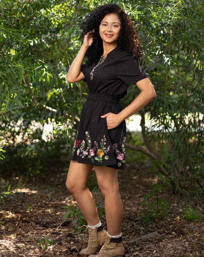 Floral Embroidery Skirt