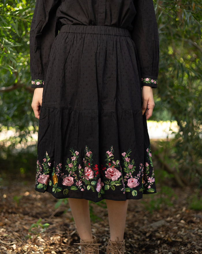 Cotton Floral Skirt