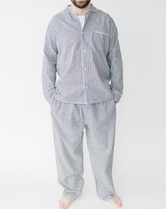 Gold Houndstooth Pajama Set