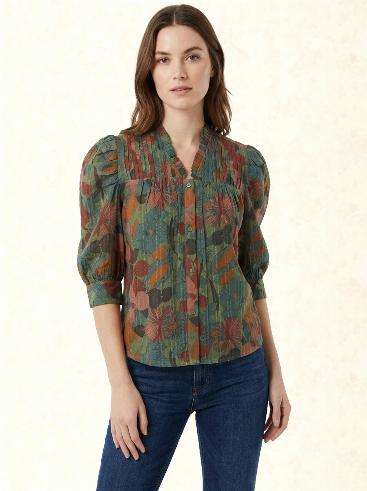 Vintage Floral Juliette Blouse