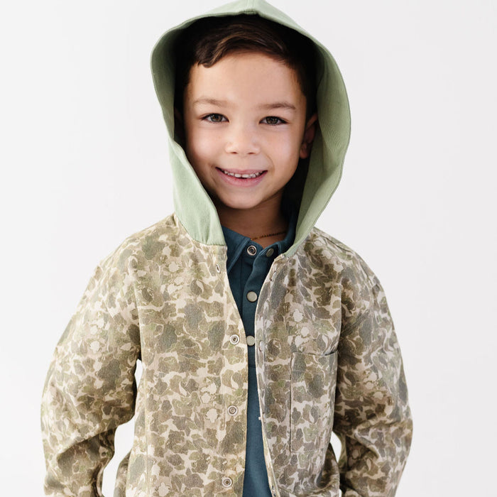 Camo/Olive Alfie Shacket