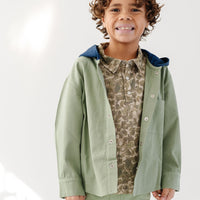 Olive/Navy Alfie Shacket
