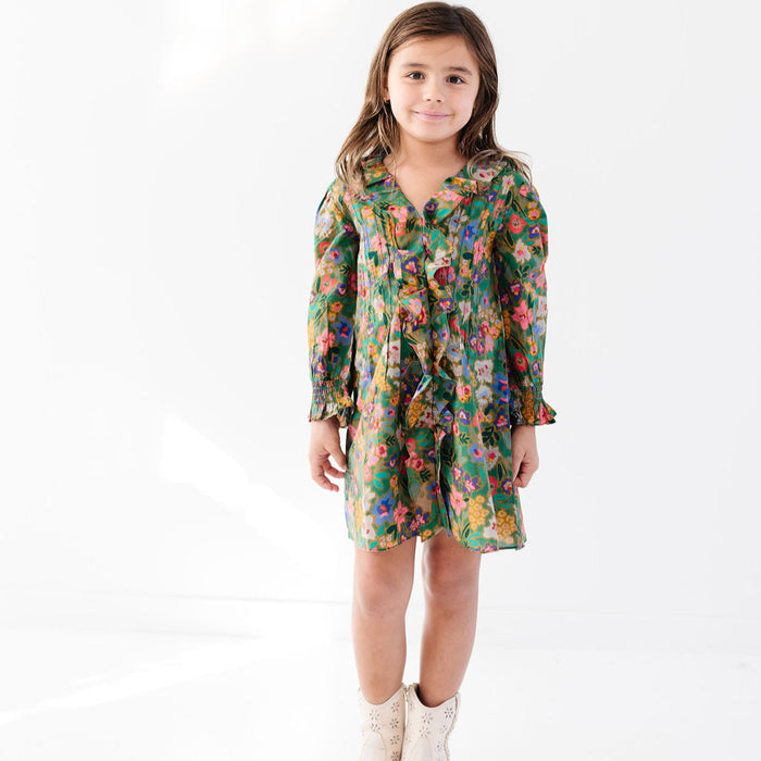 Abstract Floral Marais Dress