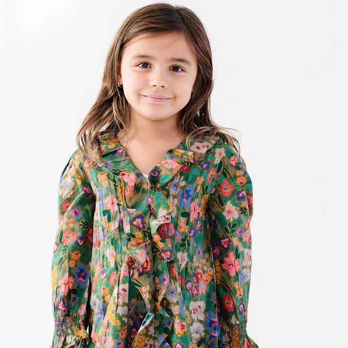 Abstract Floral Marais Dress