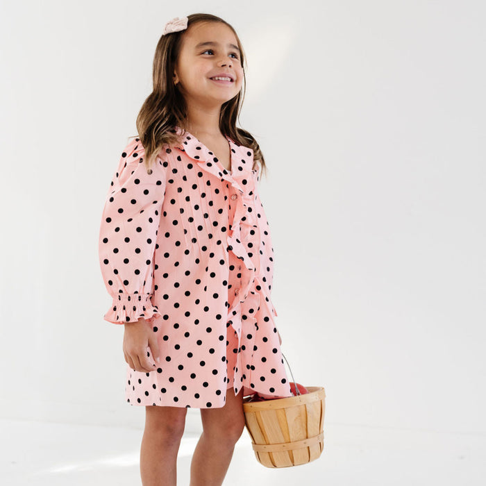 Blush Dots Marais Dress