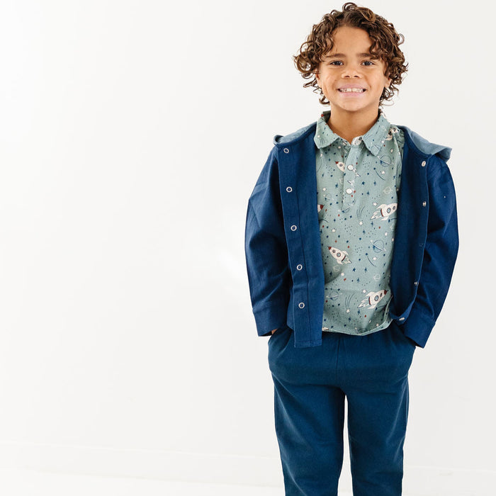 Navy/Cadet Blue Shacket