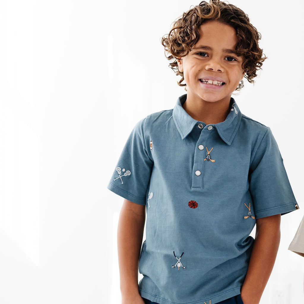Sports Embroidery Lionel Polo Shirt
