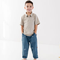 Misty Gray Lionel Polo Shirt