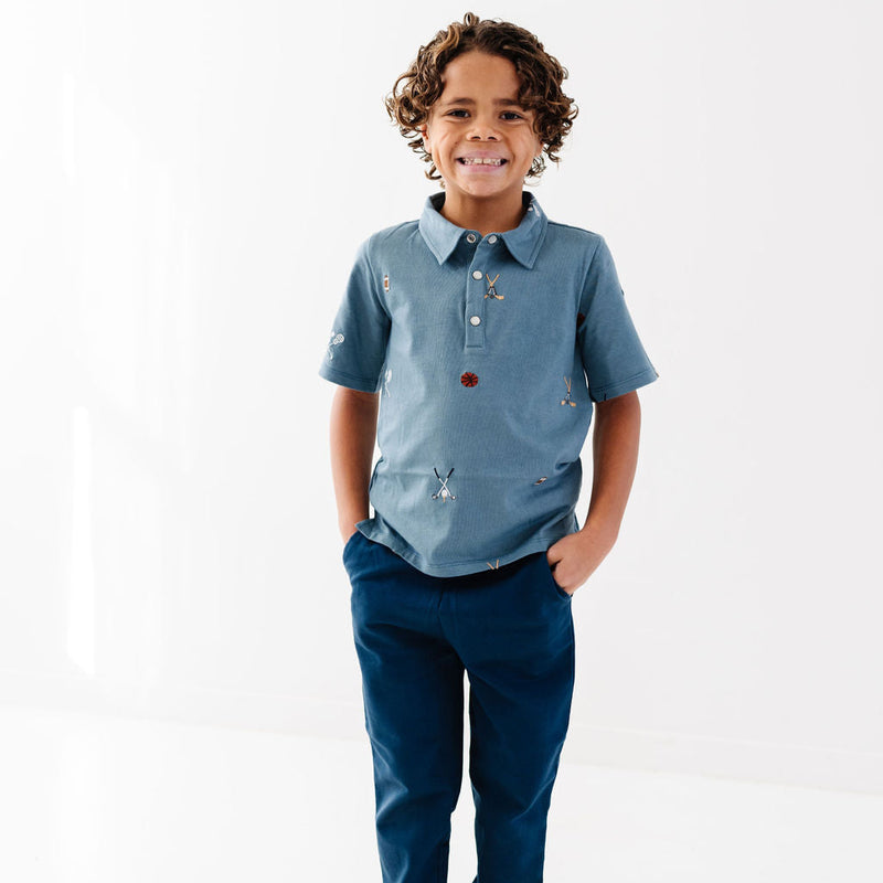 Sports Embroidery Lionel Polo Shirt