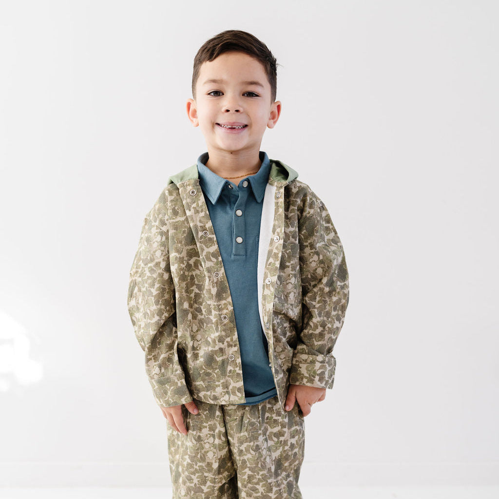 Camo/Olive Alfie Shacket