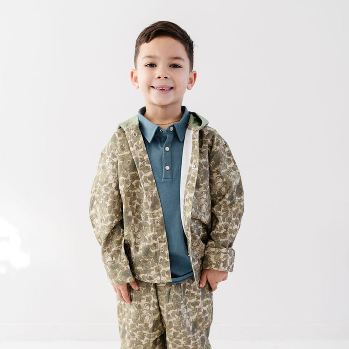 Camo/Olive Alfie Shacket