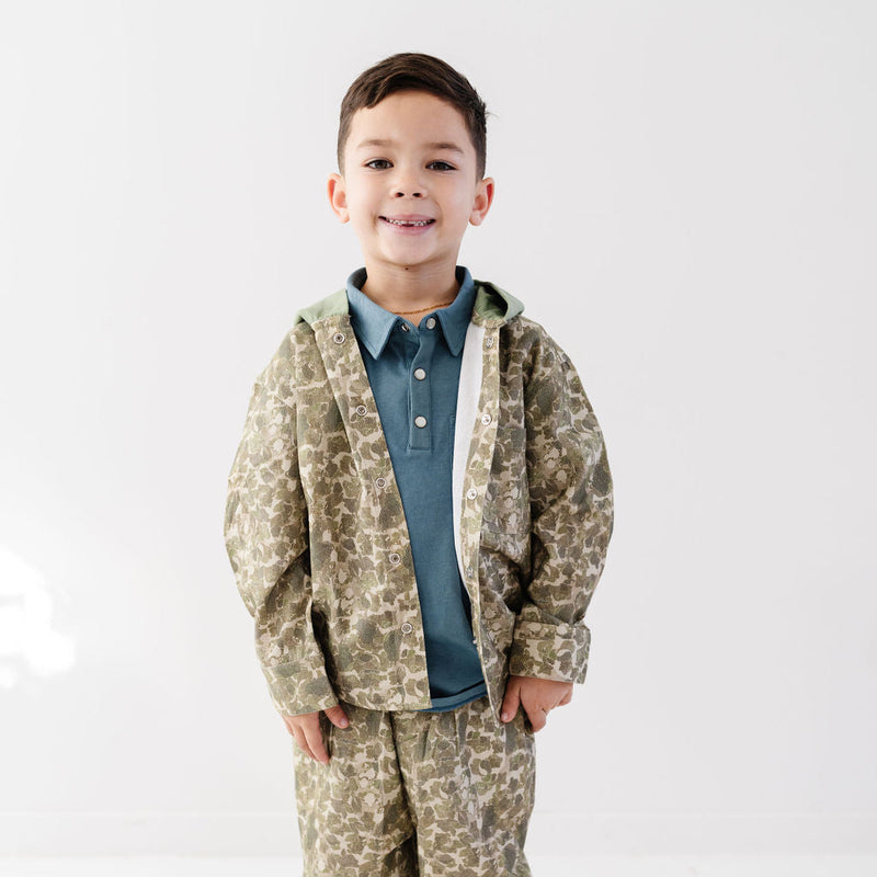 Camo/Olive Alfie Shacket