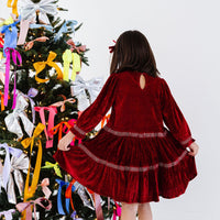 Red Velvet Twirl Dress