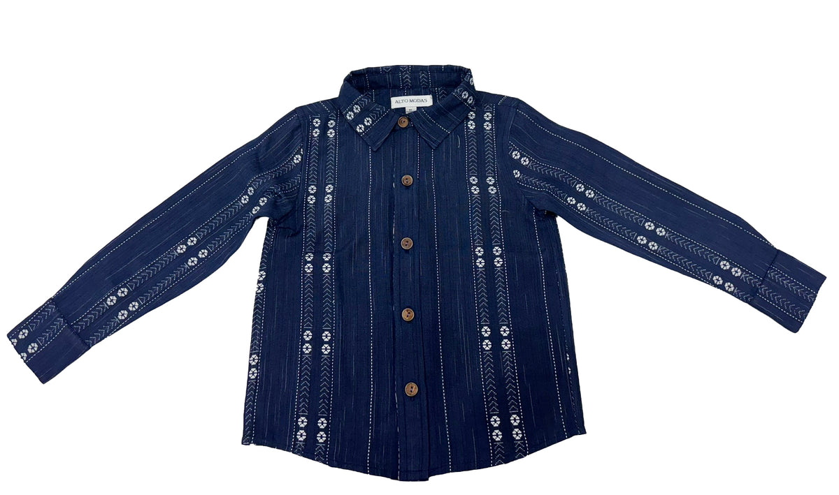 Midnight Loom Button Down Shirt