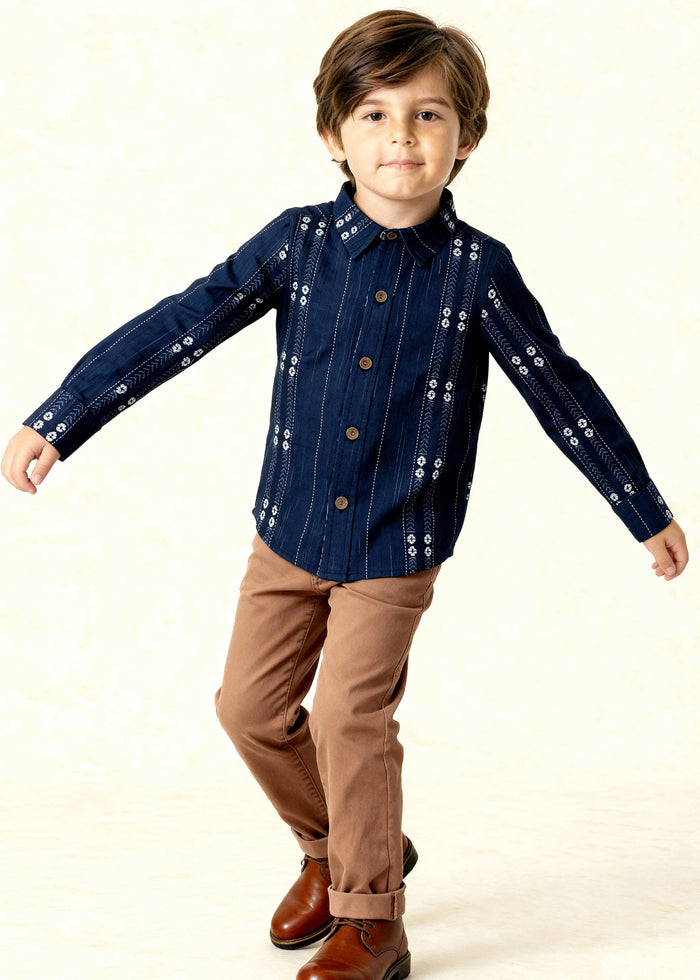 Midnight Loom Button Down Shirt