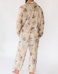 Men's Maple Print Shirt & PJ Set - Back