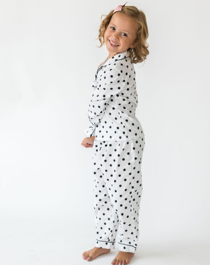 Kid's Classic Dot Shirt & PJ Set - Side