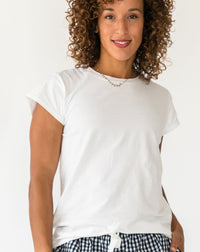 Women's Knit Tee-Shirt Cap Sleeve - Front