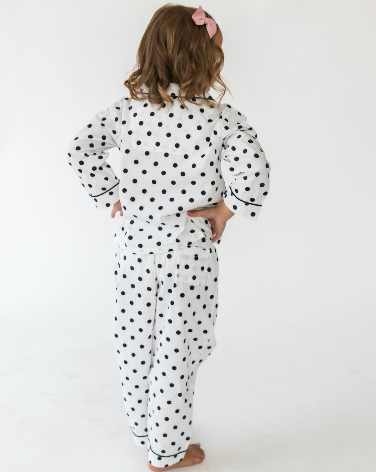 Kid's Classic Dot Shirt & PJ Set - Back