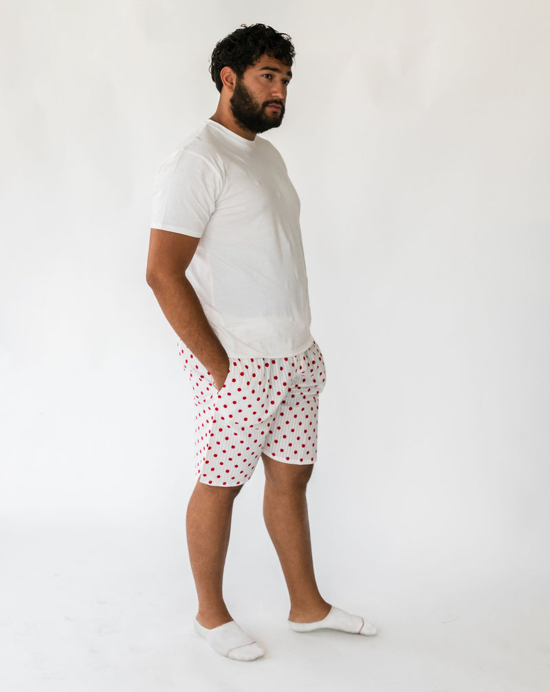 Men's Classic Seersucker dot shorts - Side