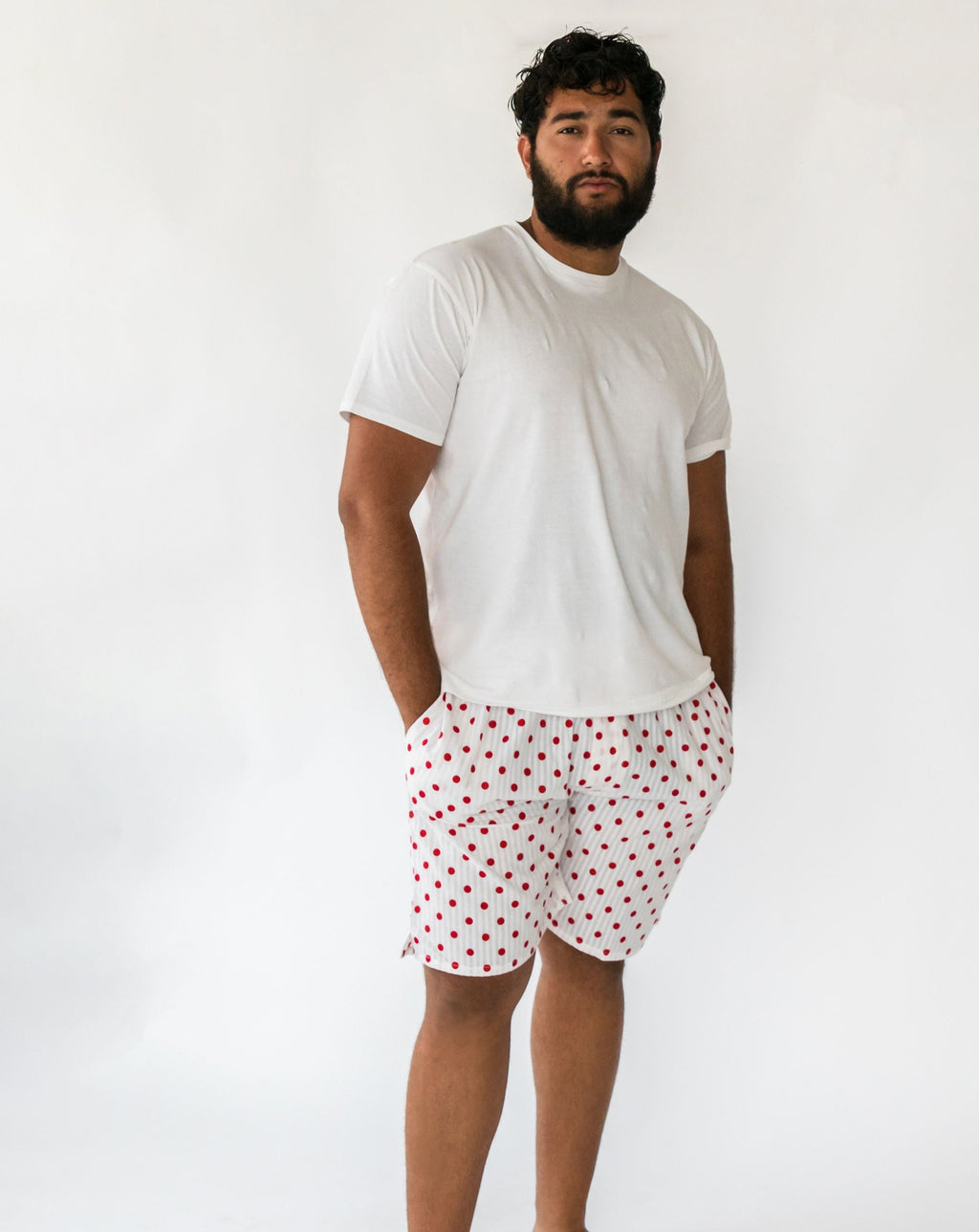 Men's Classic Seersucker dot shorts - Front