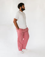 Men's Holiday Red Gingham PJ Pant - Side