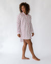 Women's Classic Seersucker Dot Night Shirt - Side