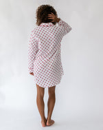 Women's Classic Seersucker Dot Night Shirt - Back