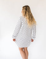 Women's Classic Dot Night Shirt - Back