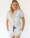 Women's Classic Dot Shirt & Shorts Set - Front