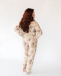Women's Maple Print Shirt & PJ Set - Back