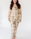 Women's Maple Print Shirt & PJ Set - Front