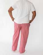 Men's Holiday Red Gingham PJ Pant - Back
