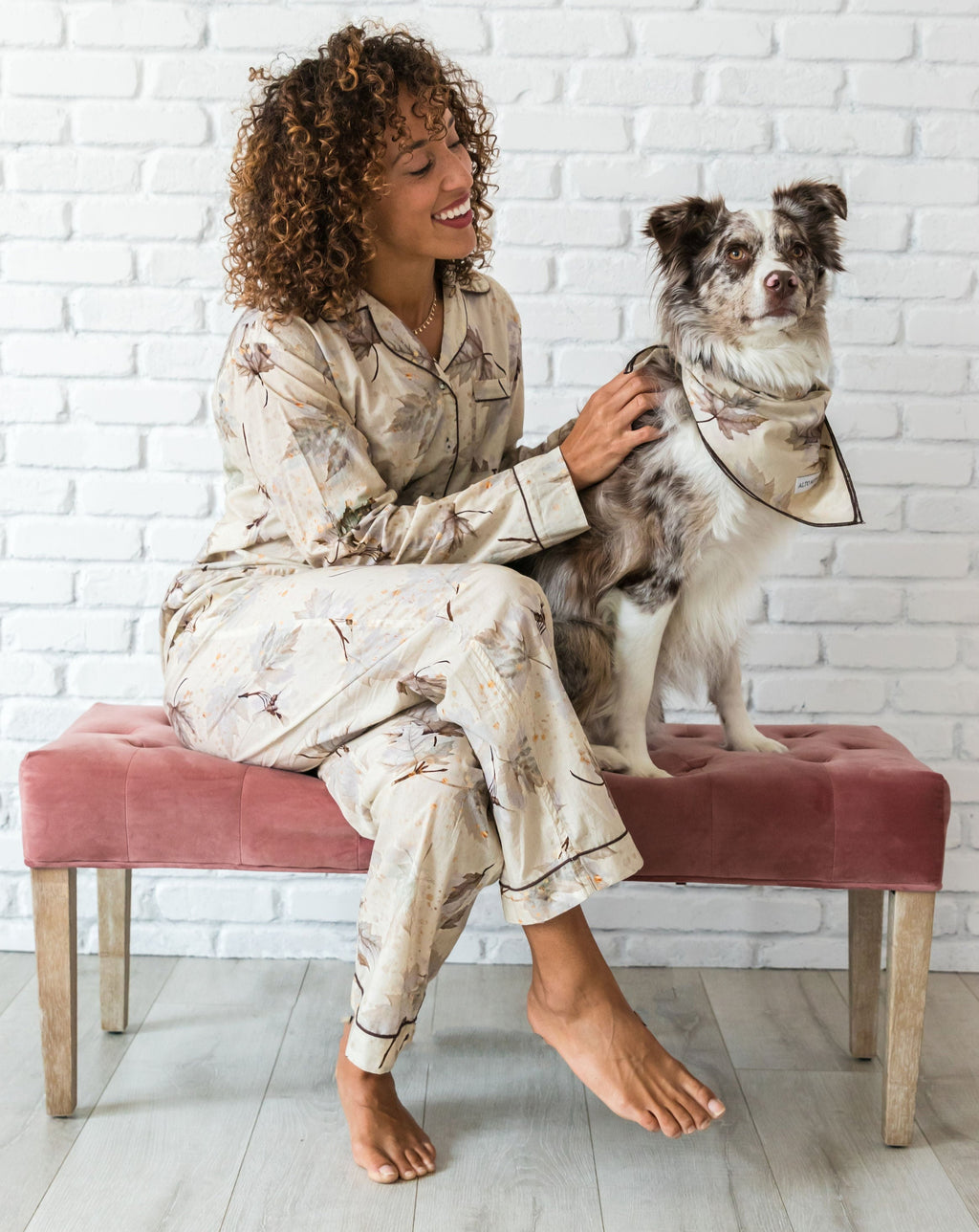 Dog Bandana Maple Print Collection