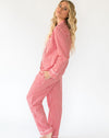 Women's Holiday Red Gingham Shirt & PJ Set - Side
