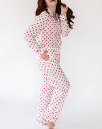 Women's Classic Seersucker dot shirt and pants - Side