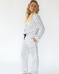 Women's Classic Dot Shirt & PJ Set - Side