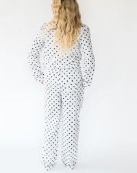 Women's Classic Dot Shirt & PJ Set - Back